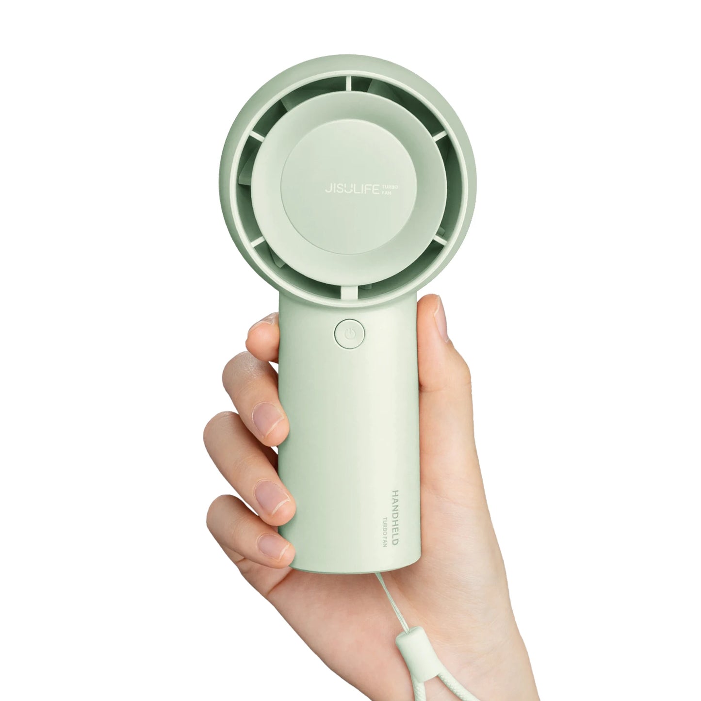 JISULIFE FA43 Handheld Turbo Fan – 4000mAh, 5-Speed, USB Rechargeable