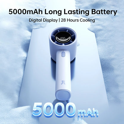JISULIFE LIFE10s Portable Mini Fan – 5000mAh, 5-Speed, Long-Lasting