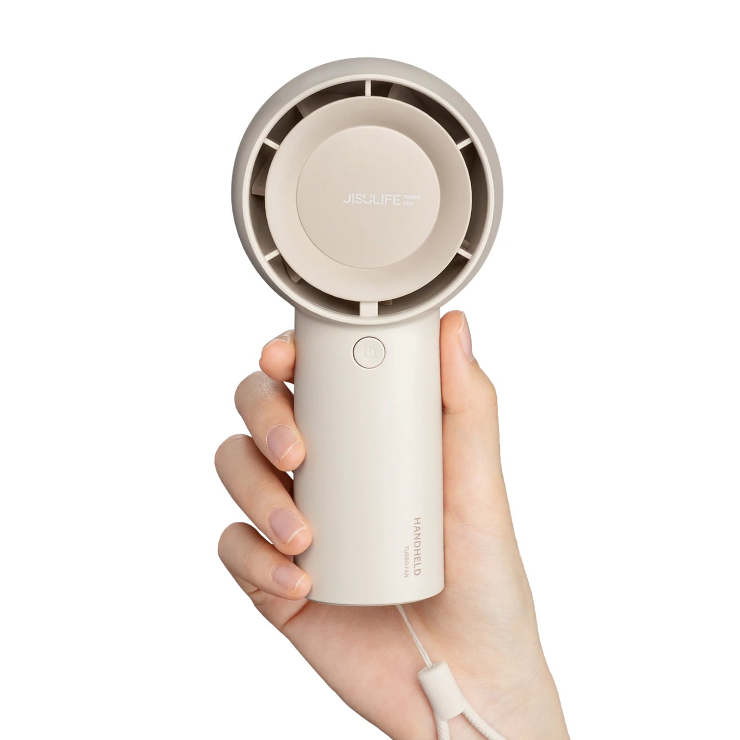 JISULIFE FA43 Handheld Turbo Fan – 4000mAh, 5-Speed, USB Rechargeable