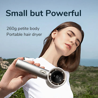 JISULIFE FA53 Pro Mini Handheld Fan – 5000mAh, 100 Speeds, LED