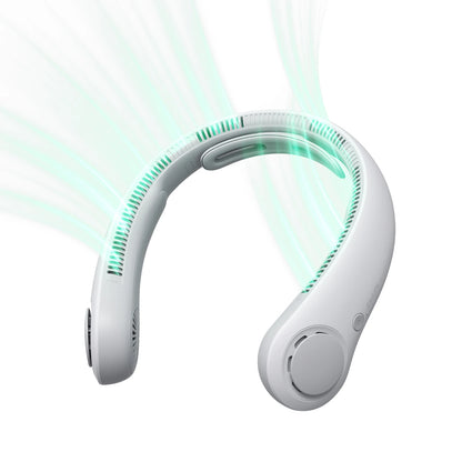 JISULIFE FA14X Portable Neck Fan – 5000mAh, 5-Speed, Upgraded Neck Support