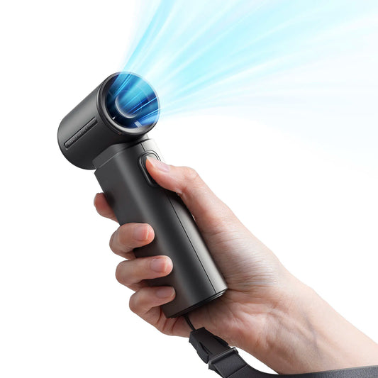 JISULIFE LIFE9 Portable Handheld Turbo Fan – 3600mAh, 5-Speed