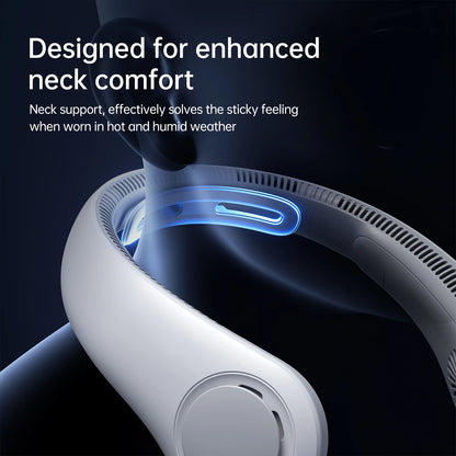 JISULIFE FA14X Portable Neck Fan – 5000mAh, 5-Speed, Upgraded Neck Support