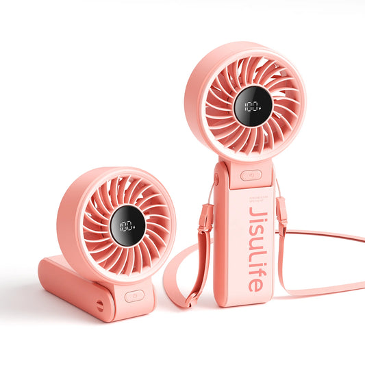 JISULIFE LIFE7 Portable Handheld Fan – 3600mAh, 5-Speed, LED