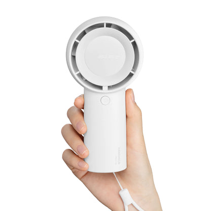 JISULIFE FA43 Handheld Turbo Fan – 4000mAh, 5-Speed, USB Rechargeable