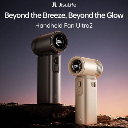JISULIFE Ultra 2 Handheld Fan – 9000mAh, 100 Speeds, USB-C