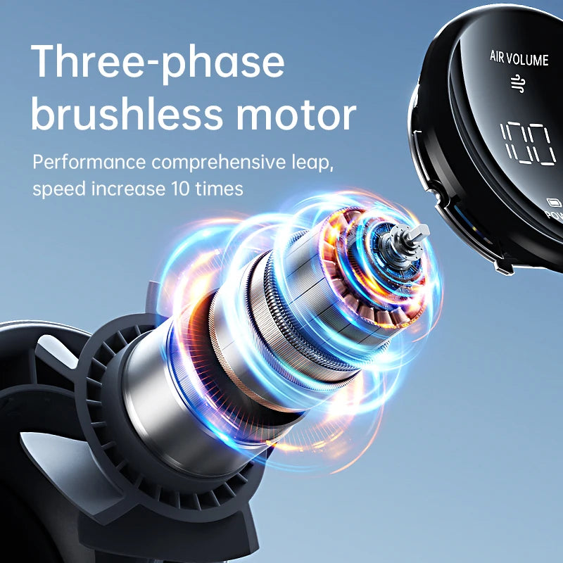 JISULIFE FA53 Pro Mini Handheld Fan – 5000mAh, 100 Speeds, LED