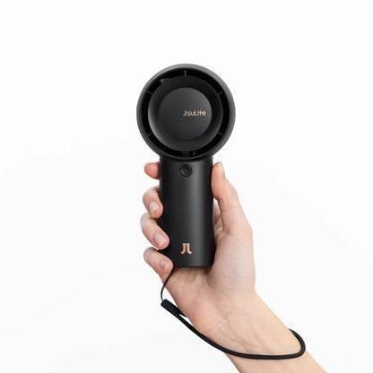 JISULIFE FA43 Handheld Turbo Fan – 4000mAh, 5-Speed, USB Rechargeable