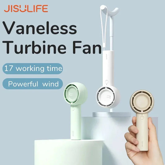 JISULIFE FA42 Mini Portable Fan – Turbo, Bladeless, 2000/4500mAh