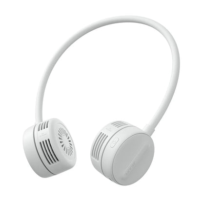 Přenosný krční ventilátor JISULIFE FA25 s USB – nastavitelný o 360°, bez lopatek, 4 rychlosti
