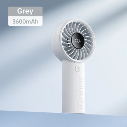 JISULIFE LIFE4 Handheld Fan – 5000mAh, 5-Speed, LED Display, Safety Lock