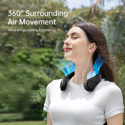JISULIFE FA14 Portable Neck Fan – Bladeless, 5-Speed, 4000mAh